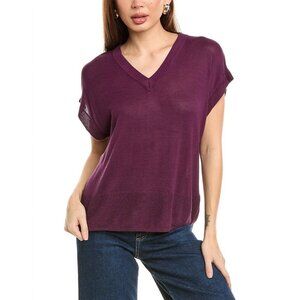 Vince Camuto womens Dropped-Shoulder Top, Size M Pink MSRP $89